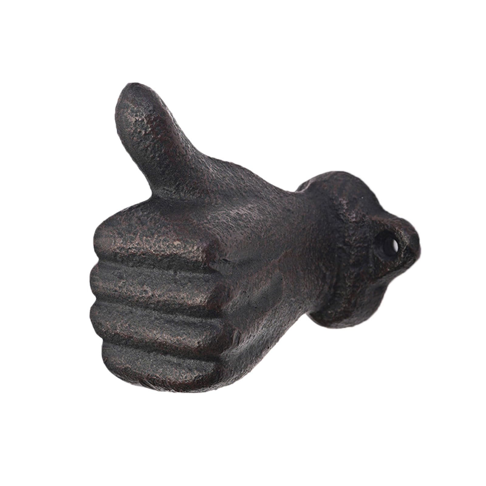 Linvimia Innovative Wall Hook with Unique Thumb Hand Plan Permanent Metal Code Owner for Home Deck Space Saving Present Concept Unique Decorative Wall Hook