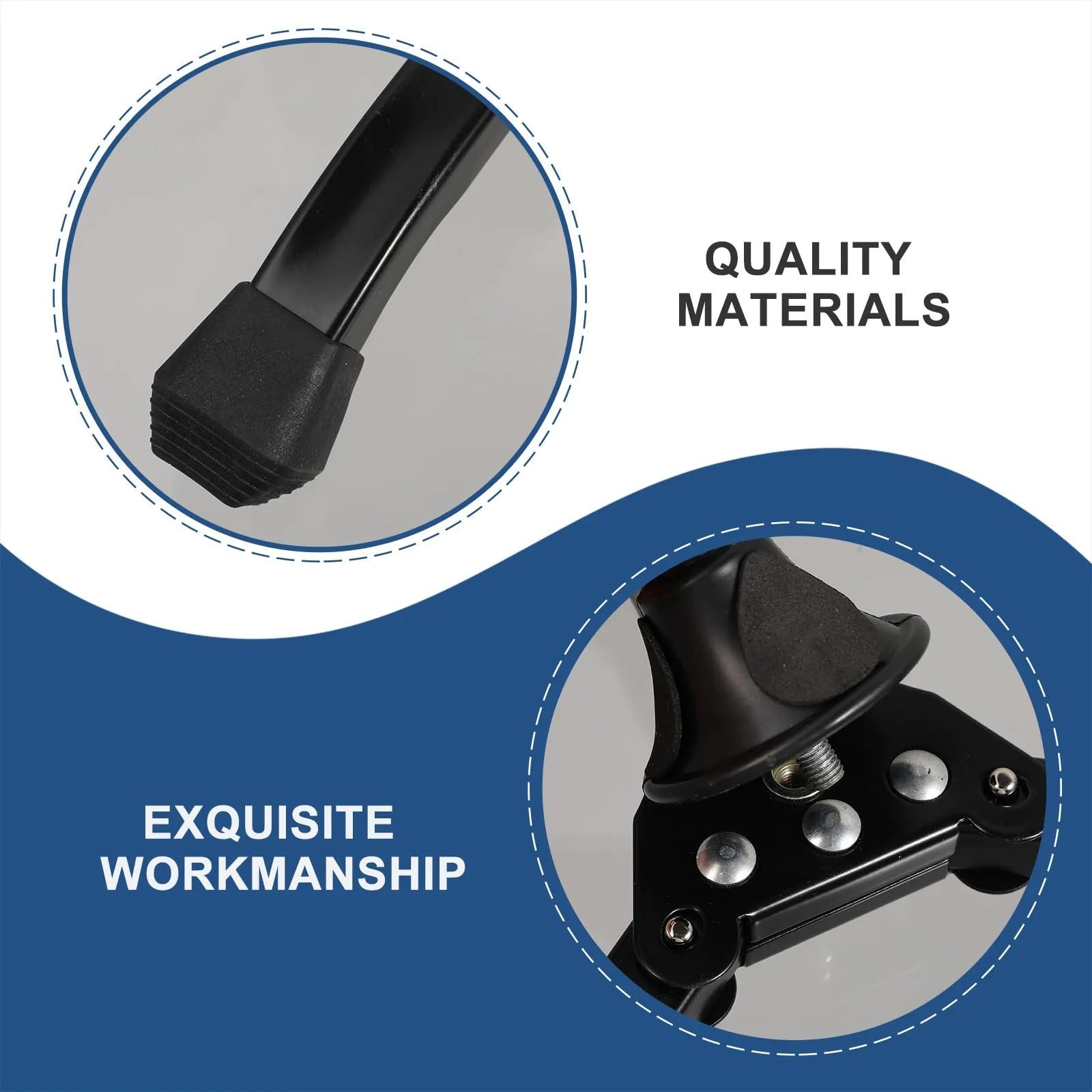 Soporte plegable for trípode negro, soporte portátil for flauta, clarinete, instrumentos musicales de viento conjunto