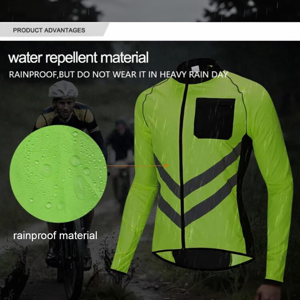 Kurtka rowerowa męska damska wodoodporna kurtka outdoorowa kurtka do biegania lekkie płaszcze kurtka o wysokiej widoczności kurtka wiatroszczelna kurtka do biegania jazdy na rowerze górskim