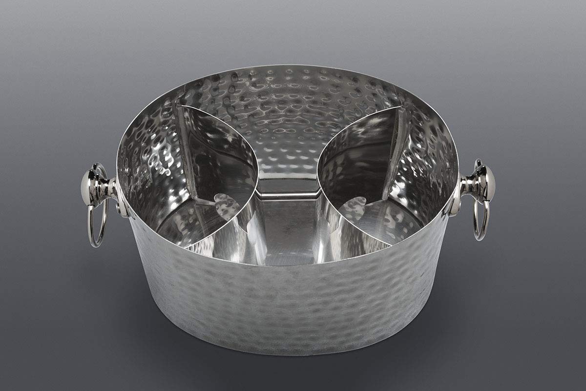 2-Bottle Wine Chiller Ice Bucket | Keeps Bottles Cold Without Touching Ice | Handcrafted Artisan Design | Patented Technology | Stainless Steel — Amazon image 3