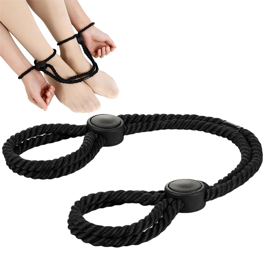 NHQZ Esposas para Pareja, Esposas para Juegos Sexuales, BDSM, Cuerda de Nylon para Sexo Bondage, para Principiantes, Esposas Sexuales para Cama, Ajustables