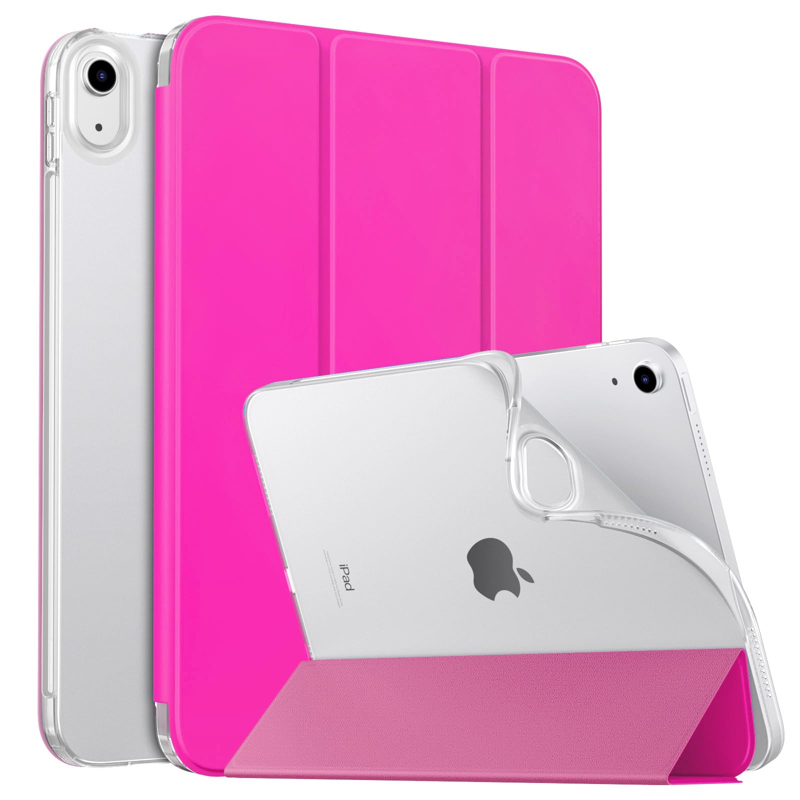 MoKo Case for New iPad (A16) 11th Generation 2025/ 10th Generation 2022, iPad 11 inch/ 10.9 inch Case with Soft TPU Translucent Frosted Back Cover,