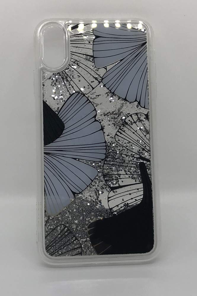 in A New York Minute Cell Phone Case for iPhone, Blue Fan Leaves XS Max