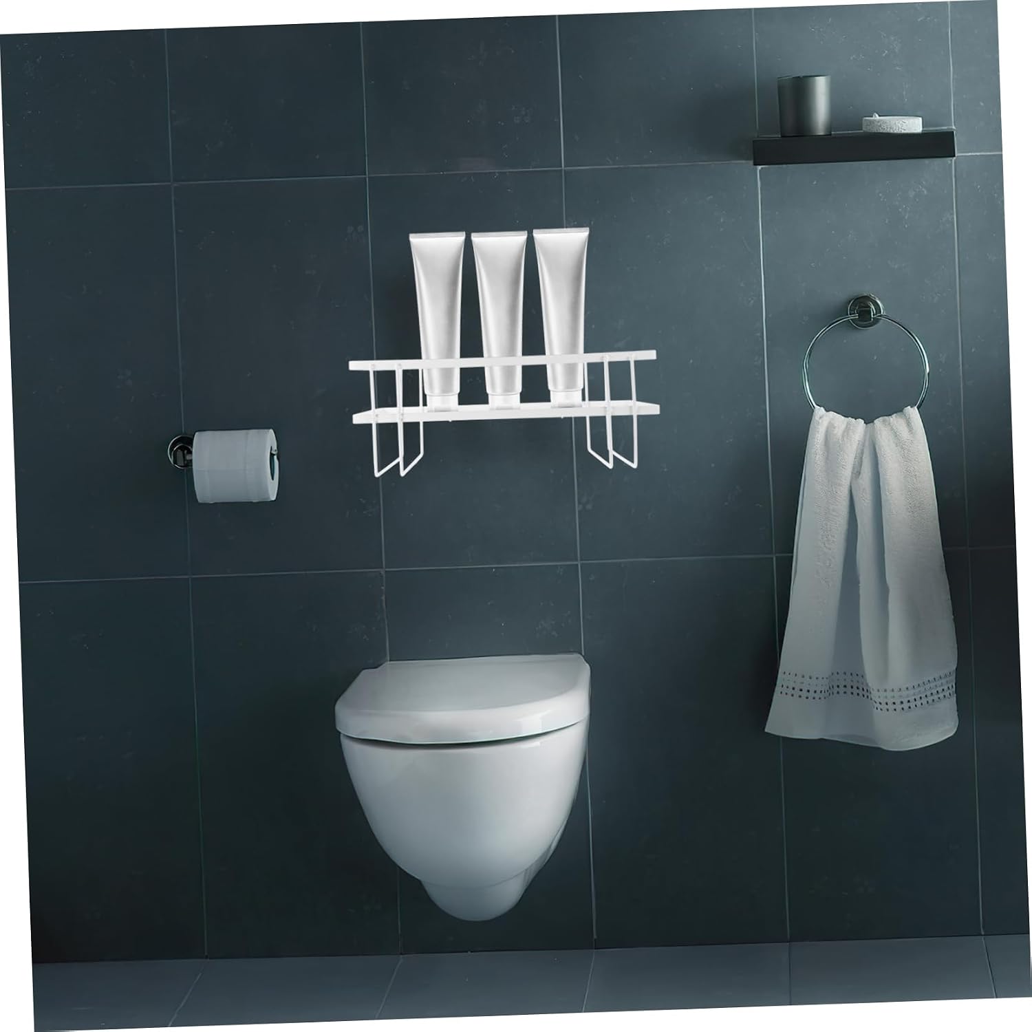 Ciieeo Toilet Rack Over The Toilet Storage Home Organization Iron Easy Access Space-Saving Sturdy