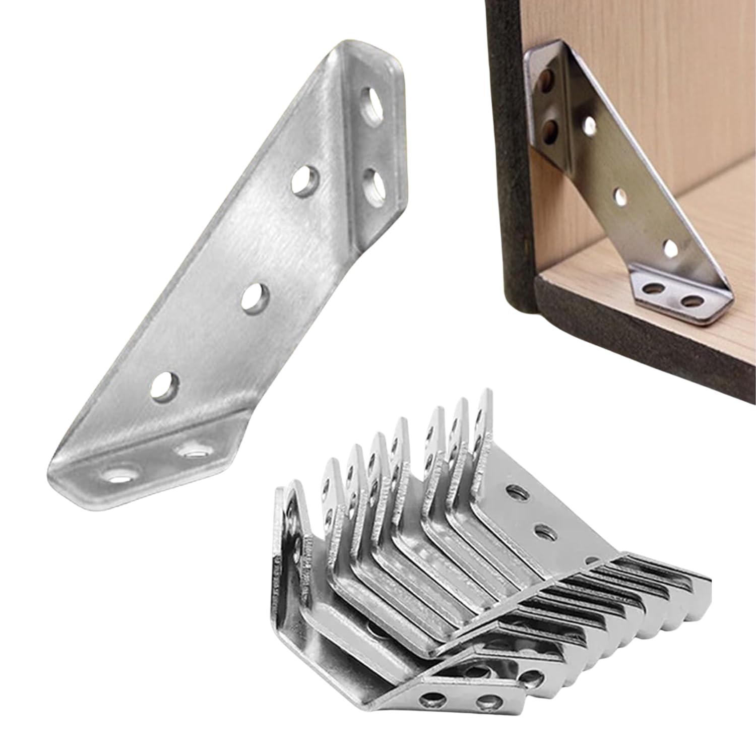 Piastrina Angolare per mobili - KIT da 4 Pezzi