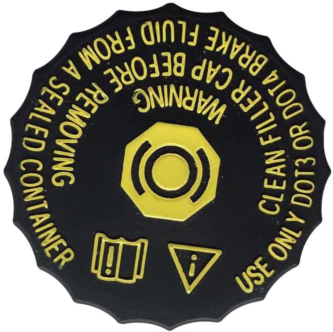 Brake Fluid Reservoir Cap Material, Dust Proof, Compatible with Citroën Peugeot 206, 207, 301, 2008, 3008, 308, 408, 508, C2, C3-XR, C4, C5, Model BFC-101