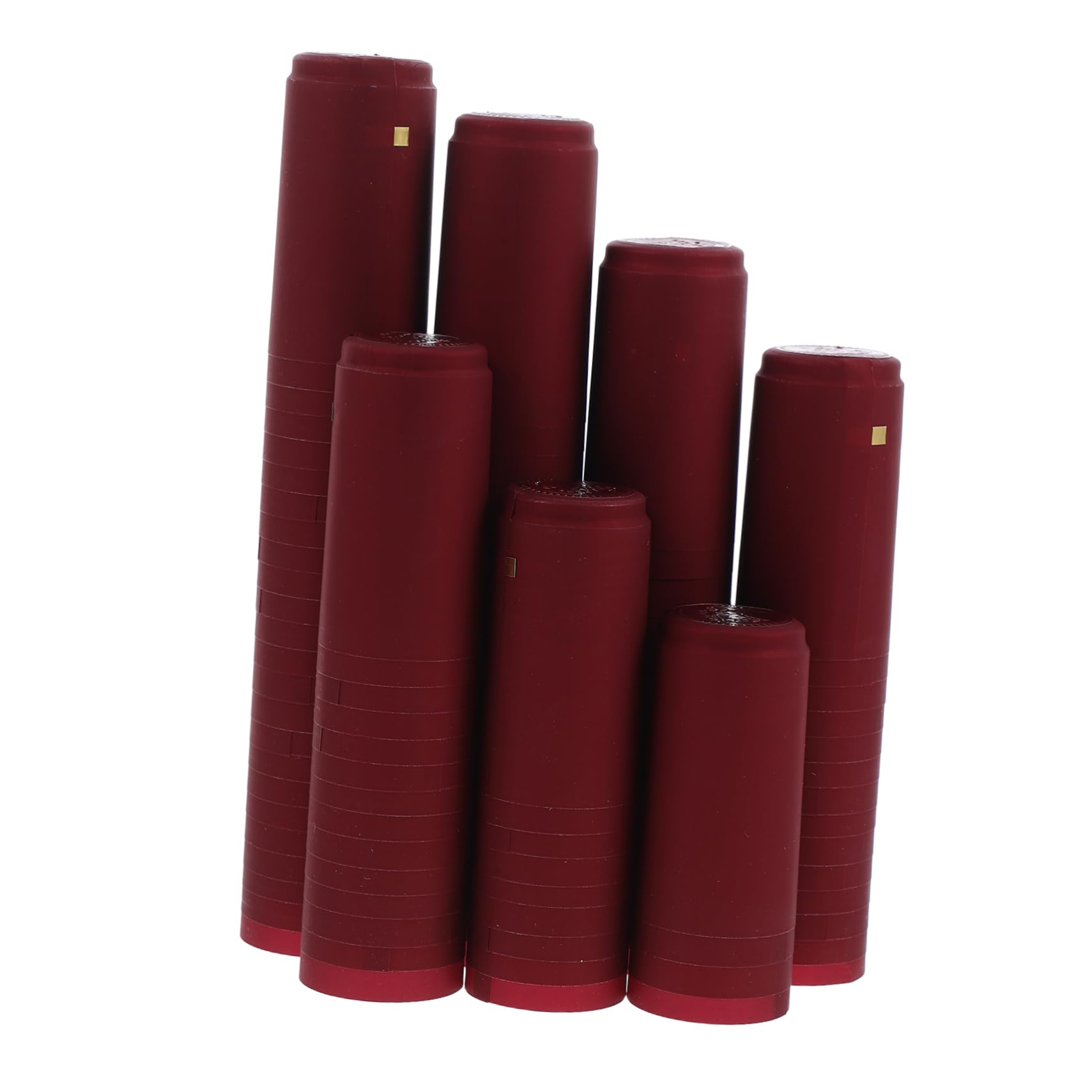 BRIGHTFUFU 100pcs Wine Bottle Decor Capsules Heat Shrink Wine Caps Pvc Shrink Wrap Sealing and Decorating