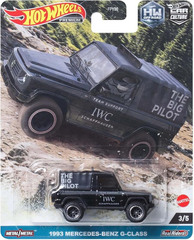 Hot Wheels Premium HW Off Road 1993 Mercedes Benz G Class for 3 Years & Above by Small CLAP (Black)