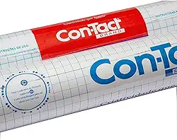 Con-Tact Cristal Papel Adesivo 45cm x 25m, transparente com espessura 80 Micras. Ideal para Proteção e Revestimento - C180