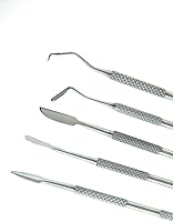 Vista 8 de SE Juego de 12 talladores de cera de acero inoxidable, herramientas de escultura de cera y arcilla, kit de tallado de doble extremo para modelar