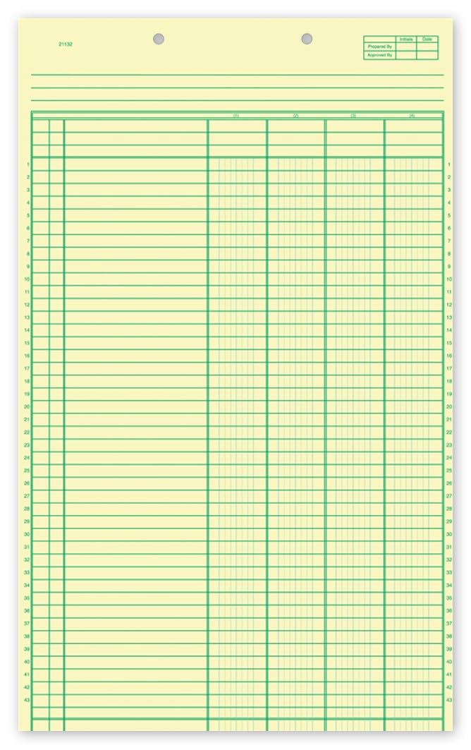 21127 Columnar Work Sheets 8 1/2 x 14" (21127-32)