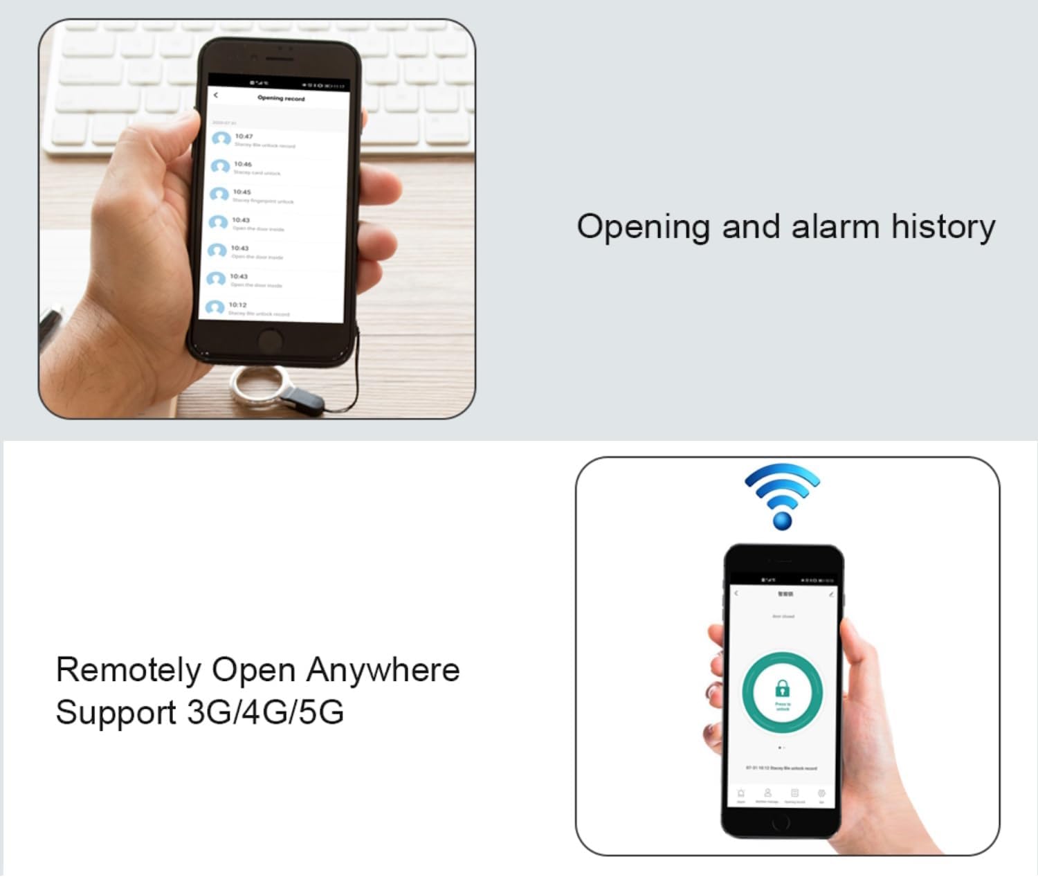 Graphic illustrating user management: adding and deleting users in the app