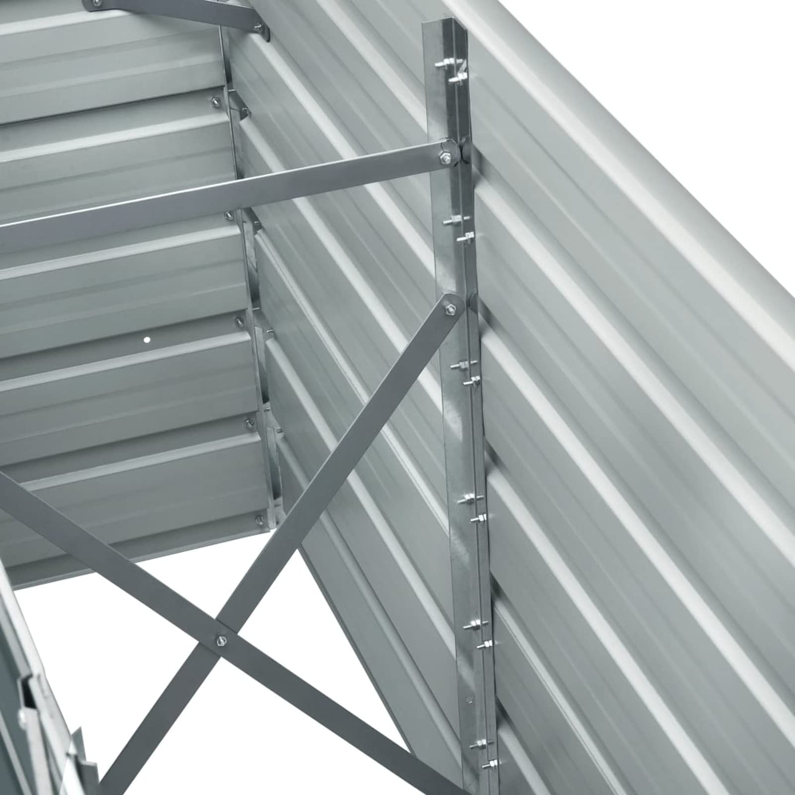 ARKEM Arriate de jardín de Acero galvanizado Verde 240x40x77 cm Macetas Exterior Grandes Huerto