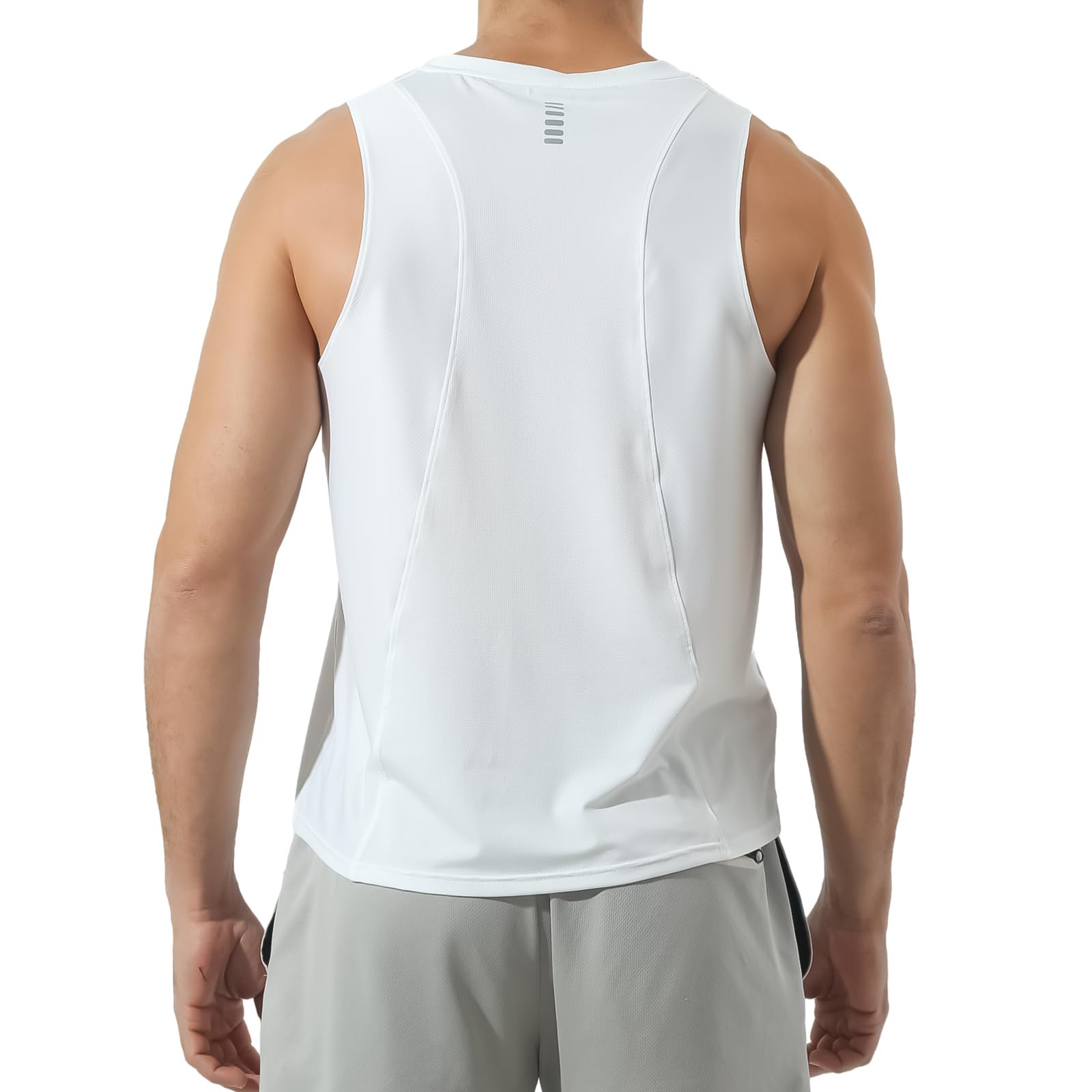 Canotta sportiva da uomo ad asciugatura rapida, per bodybuilding, palestra, atletica, jogging, corsa, allenamento fitness, allenamento e pesca