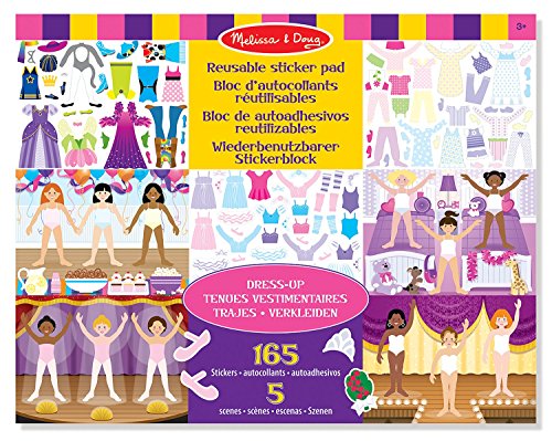 Regalo Educativo Per Bambini; il set di sticker Melissa and Doug incoraggia l'immaginazione e la narrazione di bambini e bambine oltre ad aiutare a supportare lo sviluppo delle loro abilità motorie, rendendolo un regalo ottimo per ogni occasione
