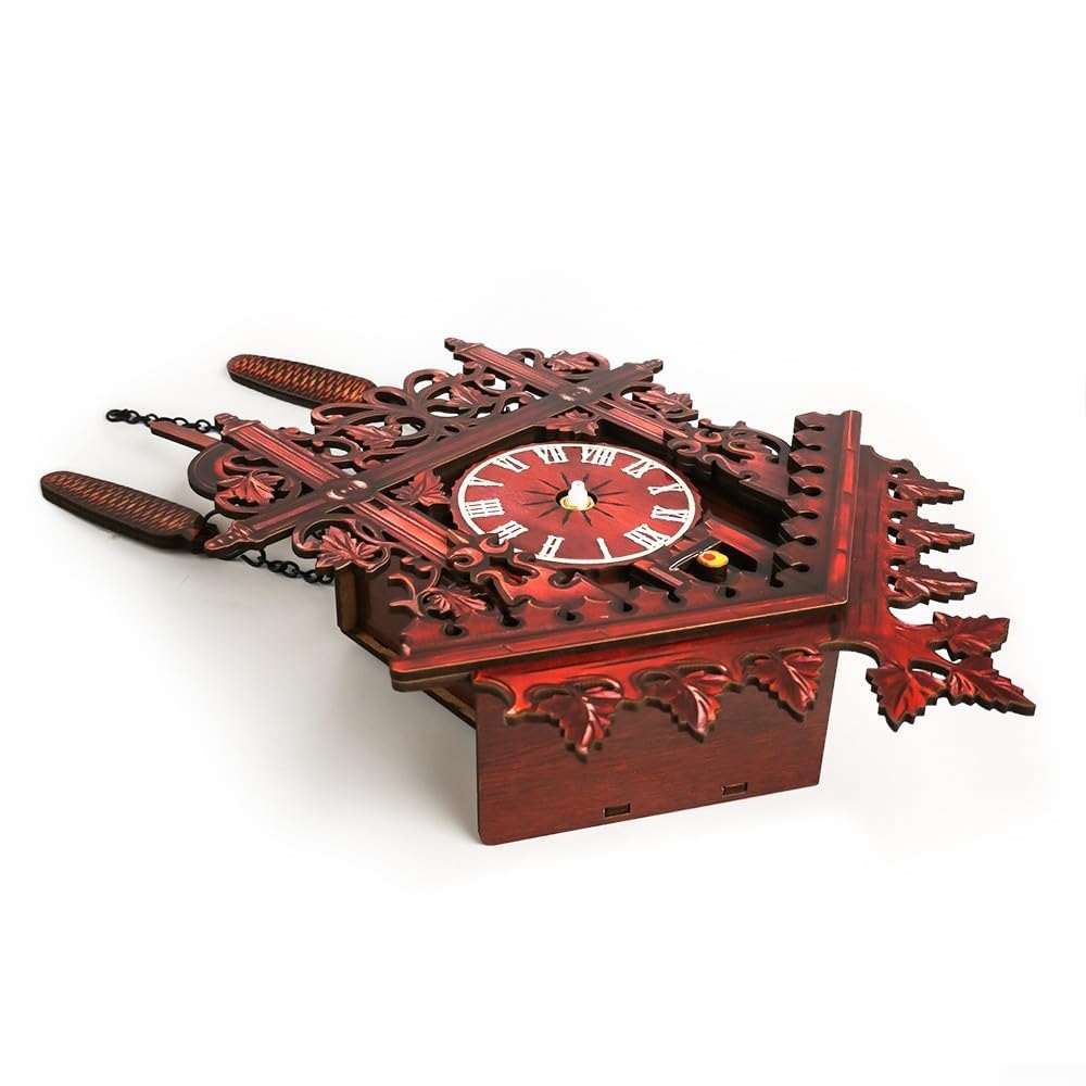 Horloges coucou vintage fabriquées à la main avec grand chiffres romains pour salon, maison, chambre, bureau, hôtel (KB-201)
