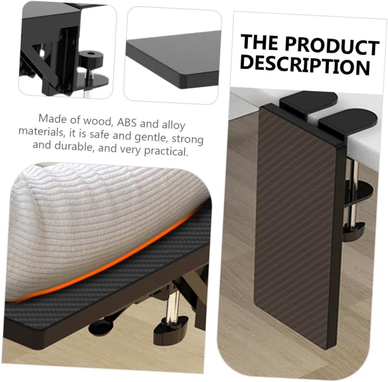 1pc Arm Support Frame for Ergonomic Desktop Use and Wrist Rest Pad for Easy to Install Design