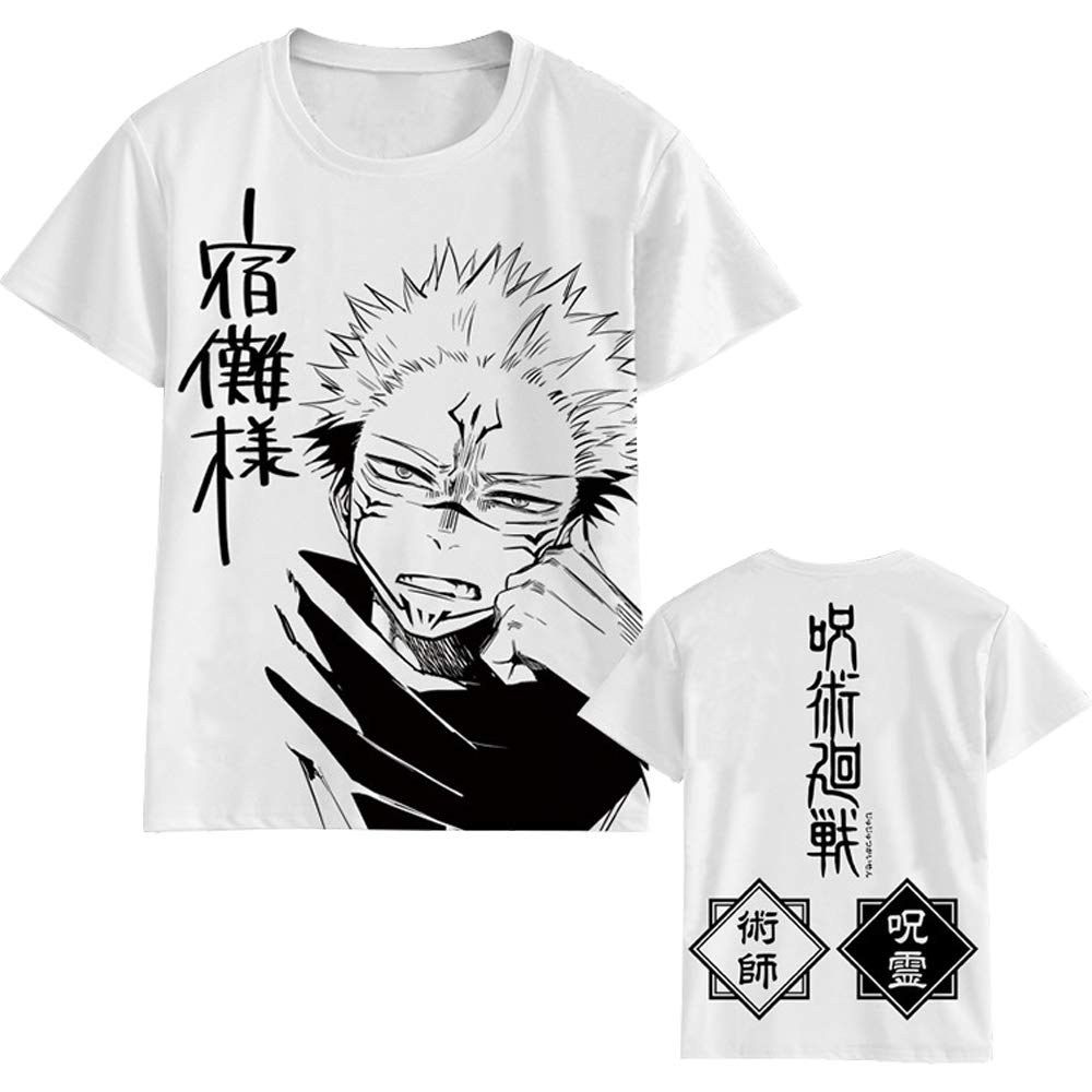 FirovpsMen's Anime Printed T-Shirt with The Japanese Anime Jujustu Kaisen