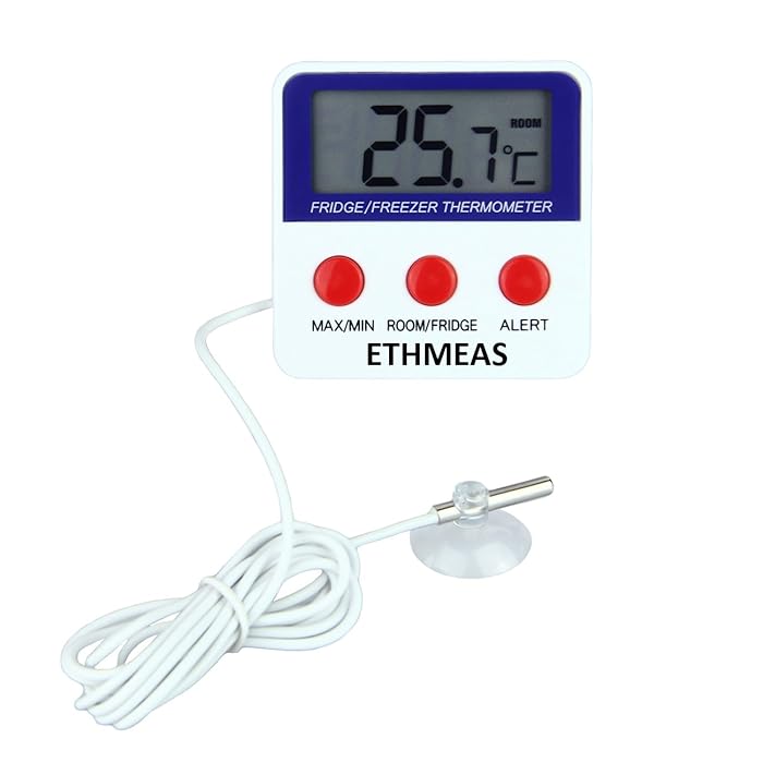 Buy ETHMEAS Digital Refrigerator Fridge Thermometer, Freezer Room