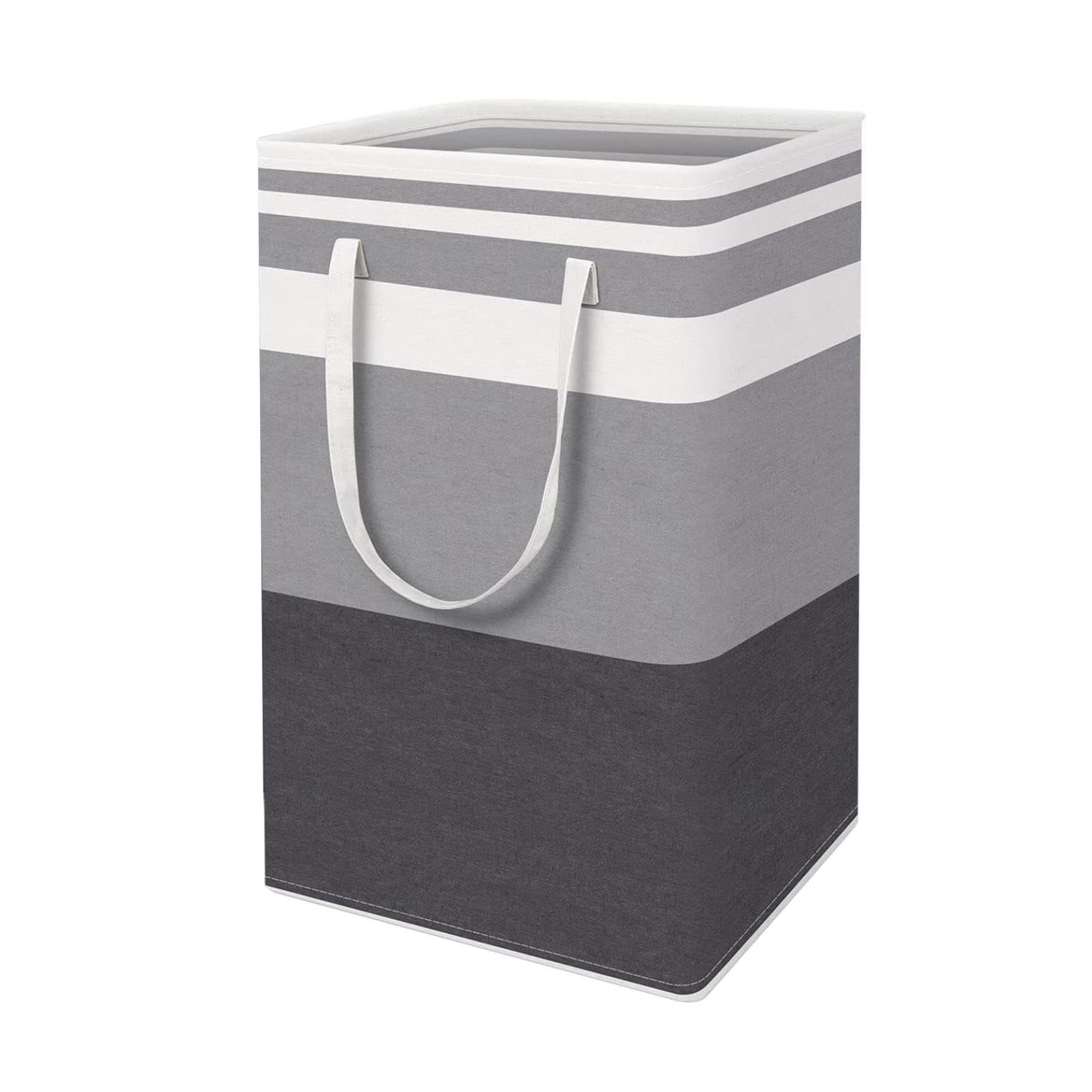 Long Storage Bins 1 PCS Freestanding Laundry Hamper Collapsible Tall Clothes Hamper with Extended Handles for Clothes Toys