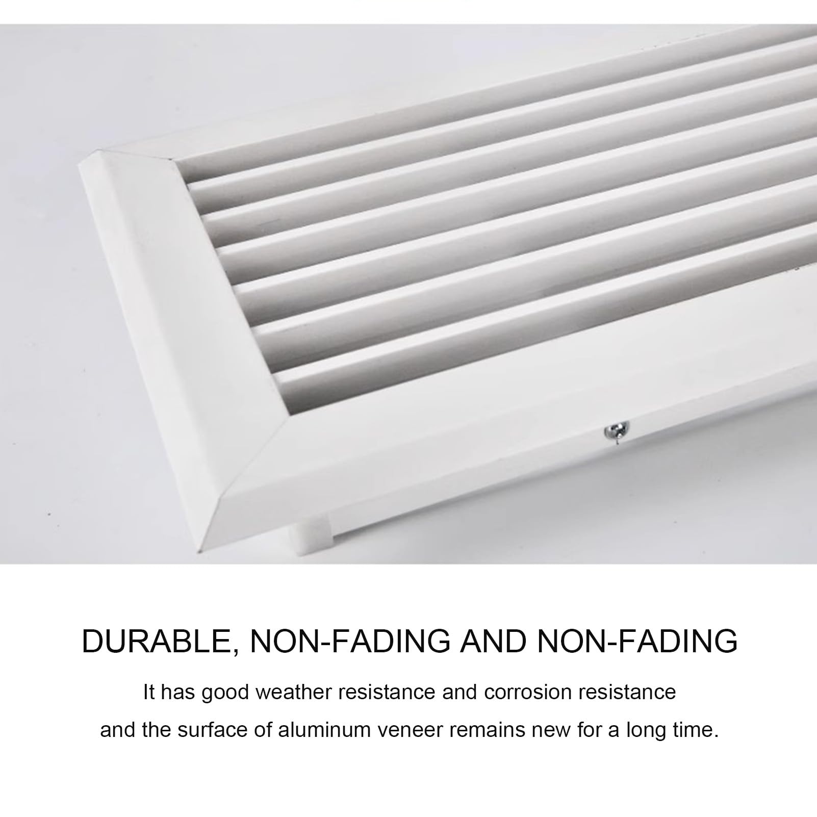 Griglia centrale in ABS per aria condizionata con filtro, griglia di sfiato decorativa per aria condizionata centrale rettangolare, moderna copertura di ventilazione per ufficio, cucina, ventilazione