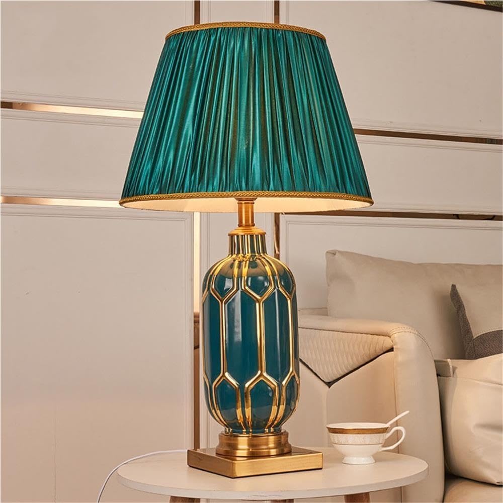 Lampada da tavolo ceramica nordica, lampada comodino minimalista moderna