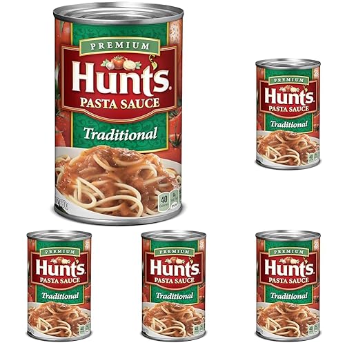 Hunt's Traditional Pasta Sauce, 24 oz. Can, (Pack of 5)