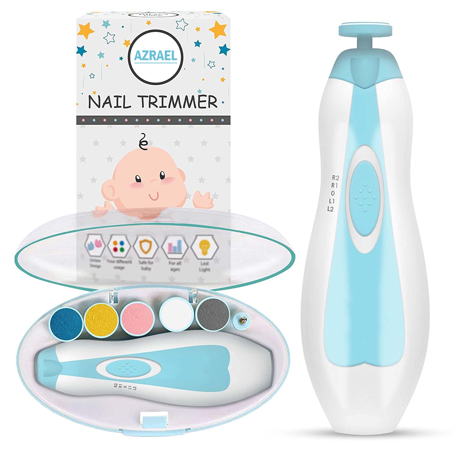 Buy JUMIX® Baby Electric Nail File, 12 in 1 Baby Safe Electric Nail