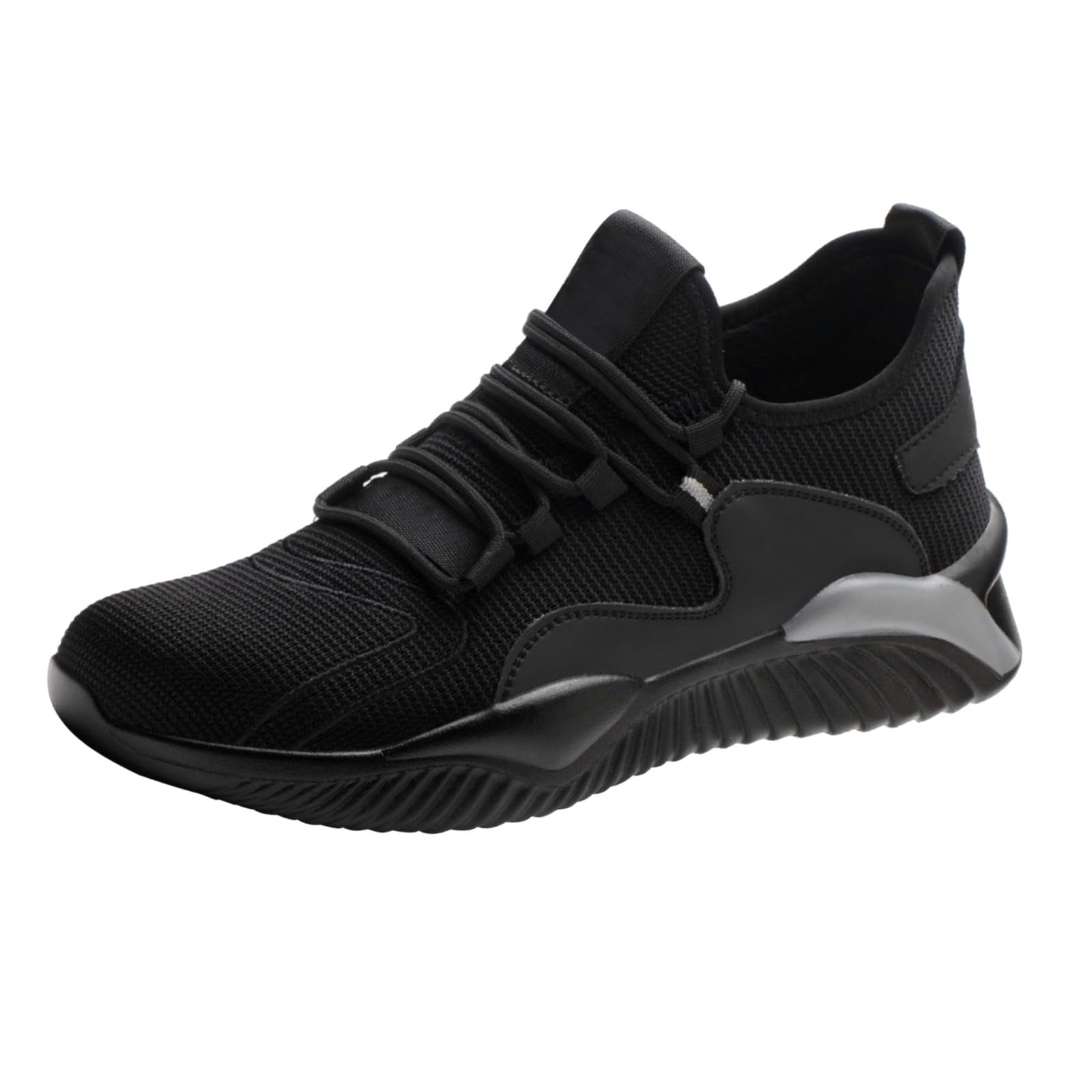 Sneaker Herren Dicke Sohle - Turnschuhe Mit Schnürsenkel Joggingschuhe | Atmungsaktive Laufschuhe Dämpfung Walkingschuhe Abriebfestes Fitnessschuhe Rutschfest Bequeme Schnürhalbschuhe