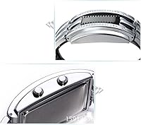 Vista 8 de Binary Matrix Blue led - Reloj Digital para hombre, moda clásica y creativa, color negro chapado