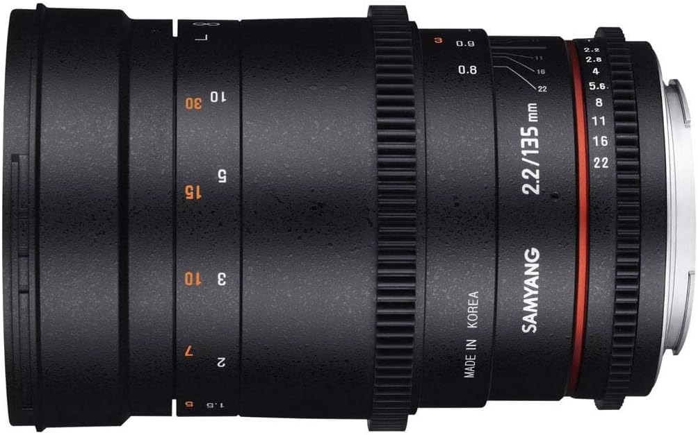 SAMYANG 動画用単焦点中望遠レンズ VDSLR 135mm T2.2 ソニーαE用