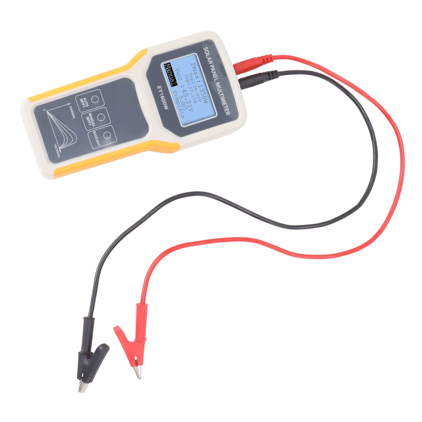 POENVFPO Tester per Pannelli Solari MPPT Multimetro Fotovoltaico per Installatori di Pannelli Solari Materiale ABS da 450 G