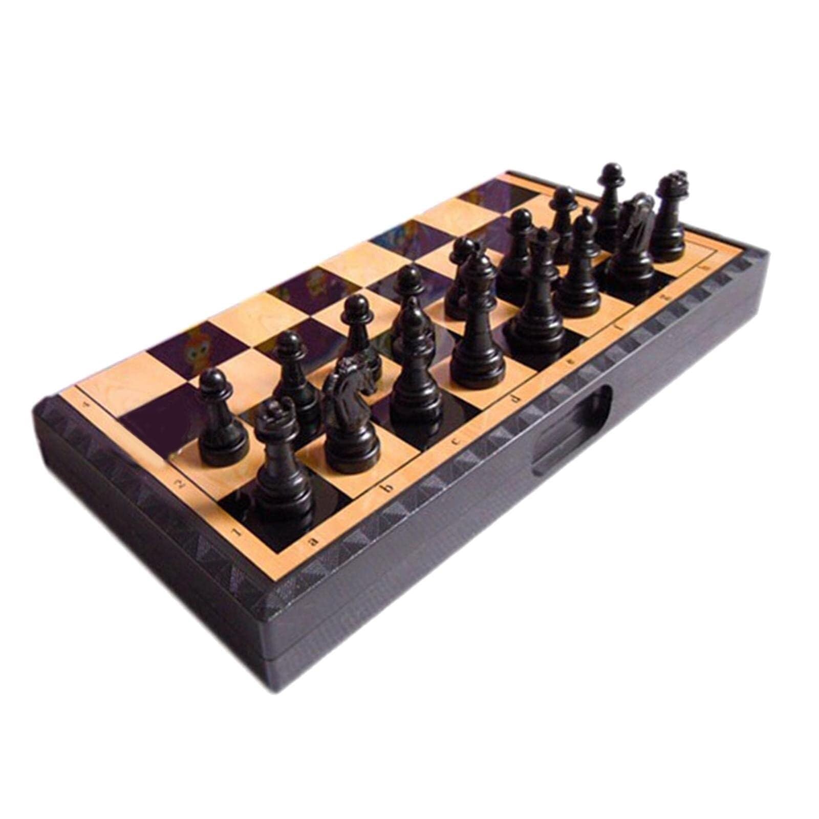 Échecs Apprenez à Jouer à des Jeux de société de stratégie échecs | Jeux d'échecs de voyage pliants magnétiques for débutants, for adultes et enfants