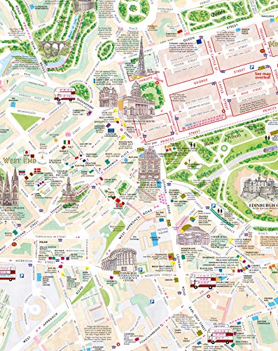 Discovering Edinburgh Illustrated Map #TOP3