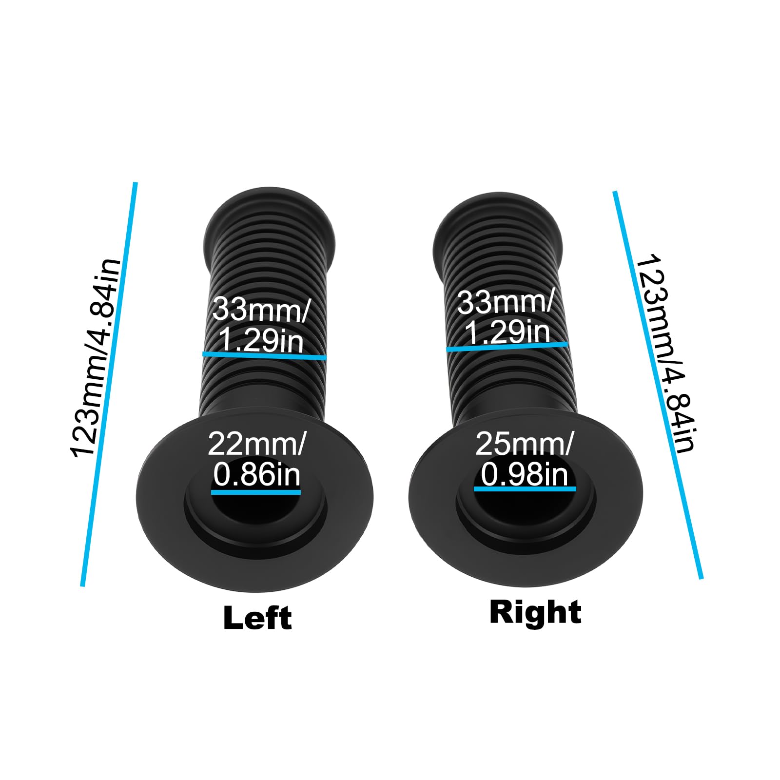 Coppia Di Manopole Riscaldate Per Moto Da 22 Mm E 25 Mm Compatibile Con BMW R1150GS R1100RT R1100R R1100RS K1200LT