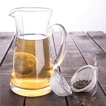 2 Pack Tea Strainer Infuser Ball - Stainless Steel Mesh Spoon for Leaves Herb Filter Fruit Squeeze (2 Tea Balls)