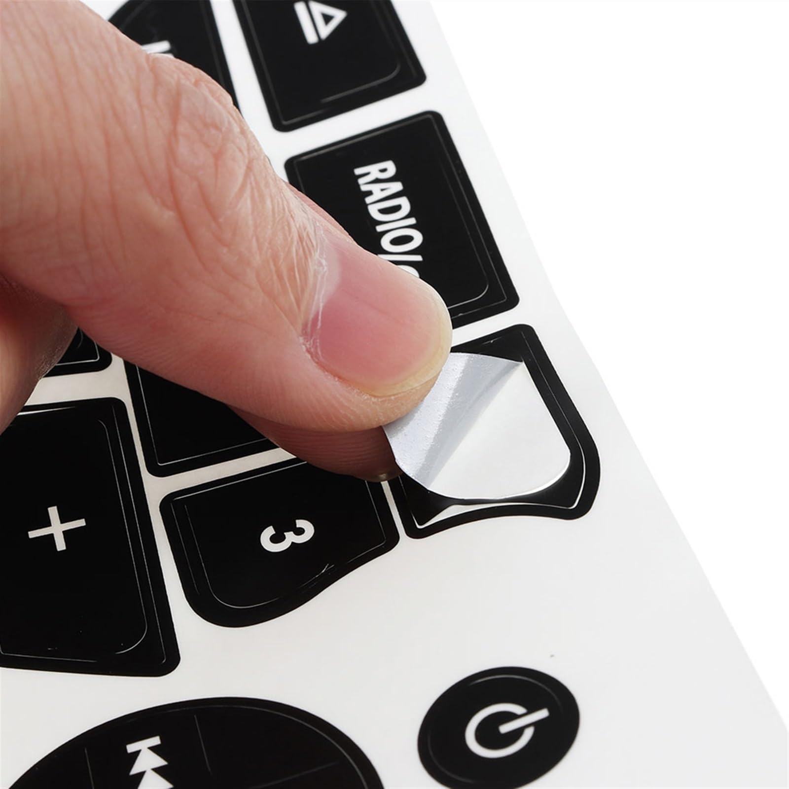 EFDDTBHE Radio Knopf Aufkleber Für Renault Twingo 2009-2011 - Reparaturaufkleber Für Audio-Tasten