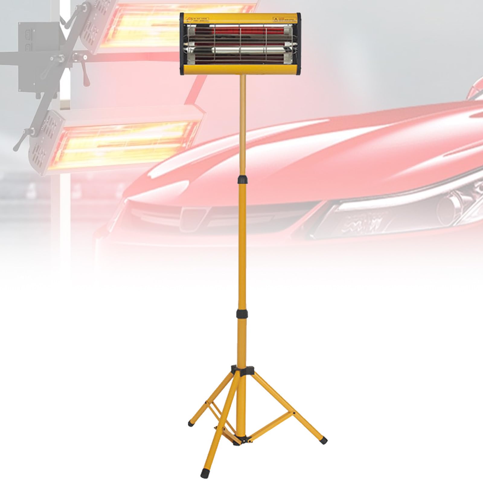 VNATWGOO Infrared Paint Curing Lamp 1050W, Short Wave Infrared Dryer with Timer, Handheld Infrared Paint Curing Lamp, with Adjustable Foldable Bracket,220V