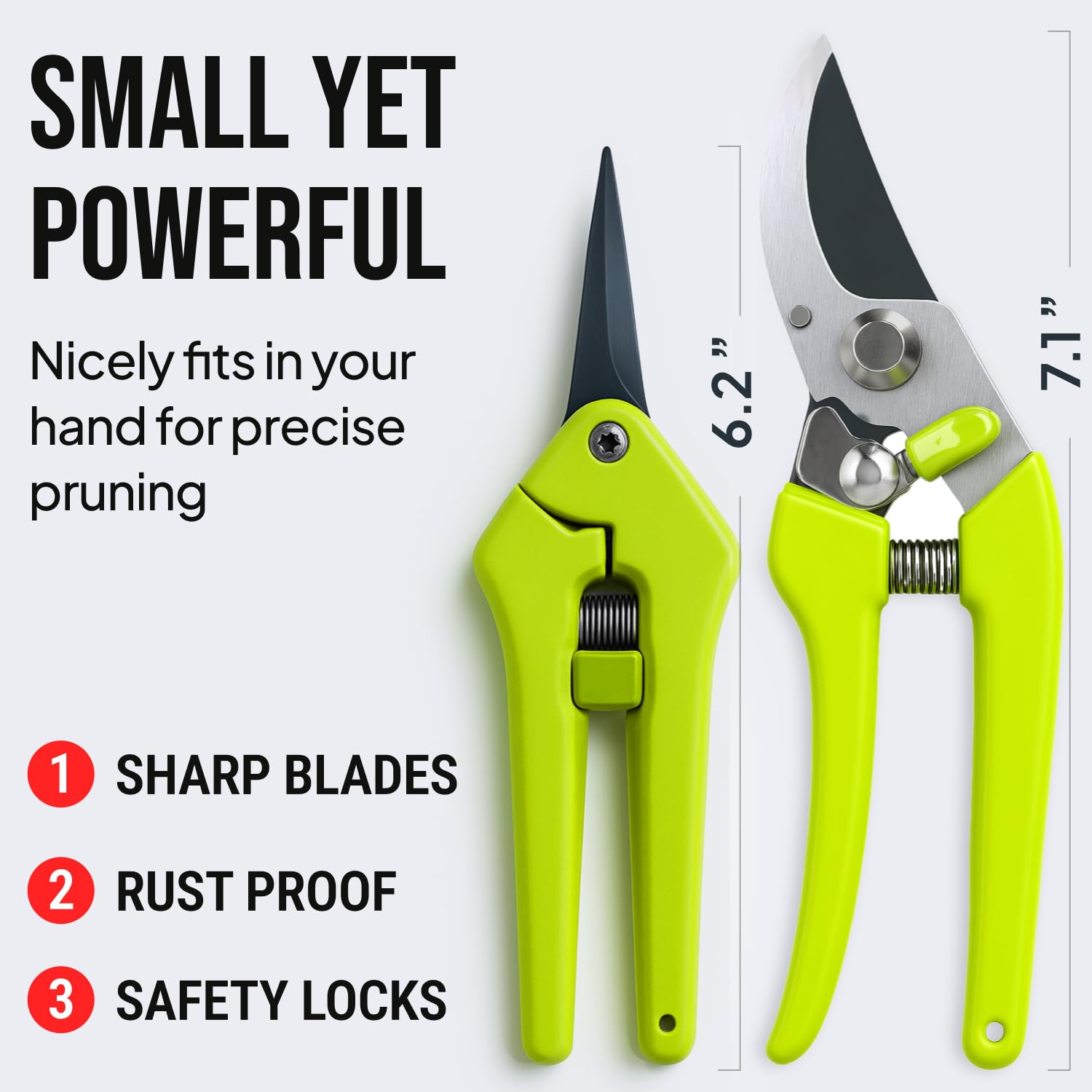Stainless Steel Gardening Scissors - 2 Pack -2