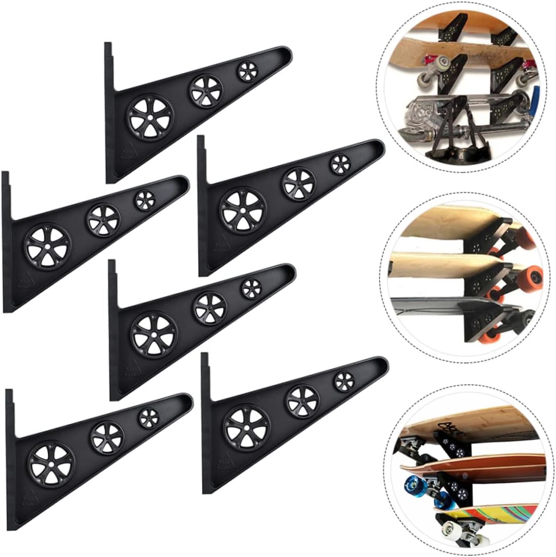 HANABASS Skateboard Umbrella Stand Skateboard Holder Wall Mount Storage Mounted Skateboard Rack Storage Shelf