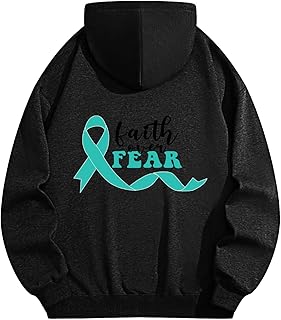 Ovarian cancer hoodie for women