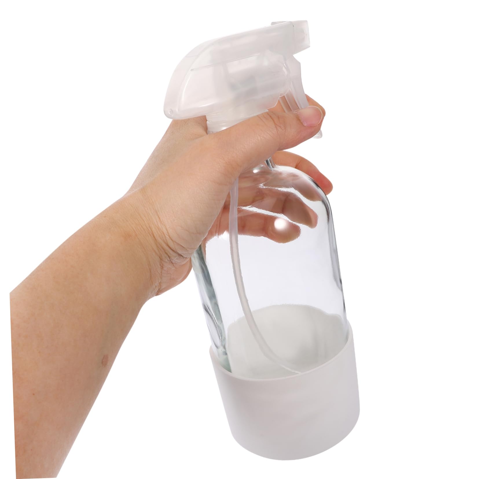 Wasserzerstäuber Sprühflaschen aus Glas mit Silikonschutz 2 Stück 500ml Fassungsvermögen Stabil und Praktisch für Haare und Pflanzenpflege