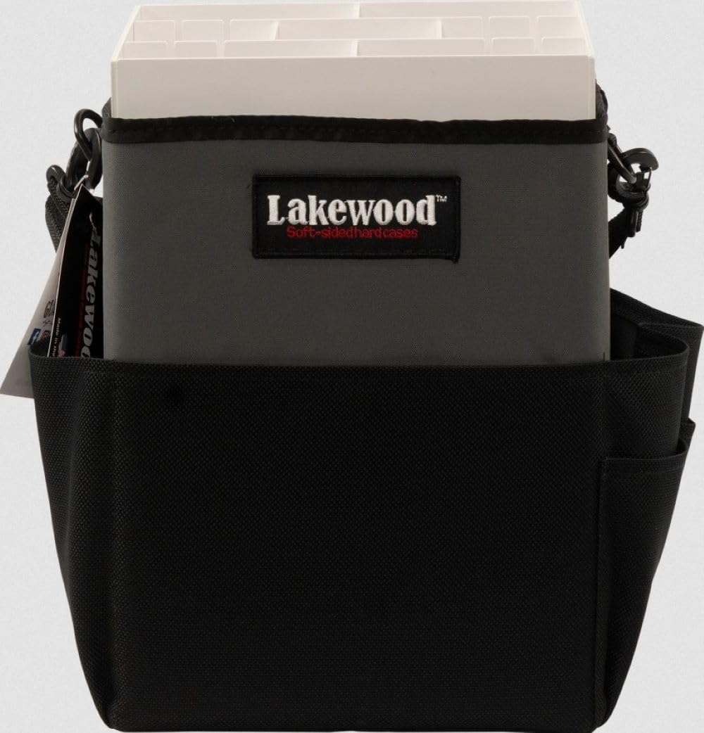 Lakewood Soft-Sided Hard Seat Pedestal Pal Sr. Fishing Lure Organizer Case - Gray
