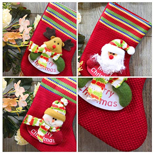 Meias de Natal de pelúcia PretyzOOM com estampa de rena de Papai Noel e tremendo de árvore de Natal