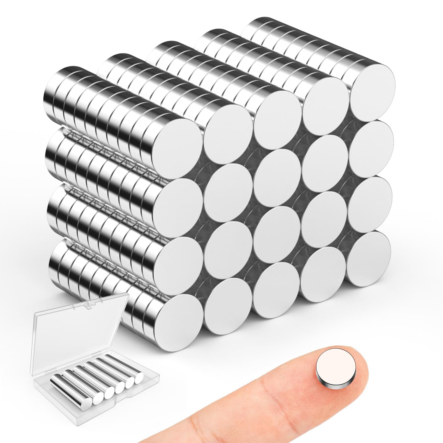 Small Magnets for Crafts, 10x3 mm Round Magnets 100 Pack — Amazon image 29