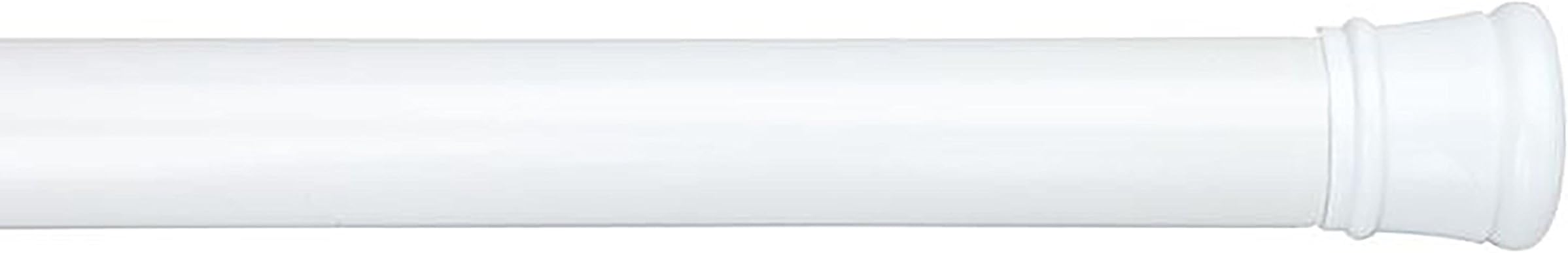 Bath Bliss, Water and Rust Resistant, Easy to Install Adjustable Expandable Tension Curtain Rod, Shower, Window, Room Divider, 42”-72”, White