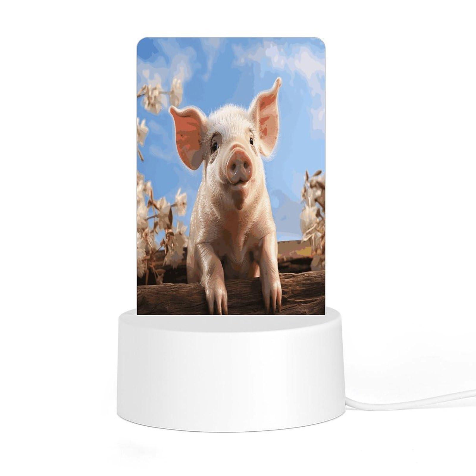 Adfgyerh Style Smiling (23) Night Light Acrylic Material Easy Installation, Home Decor Usb Interface Power Supply, Lamp For Restaurant Bar Cafe Room Decor