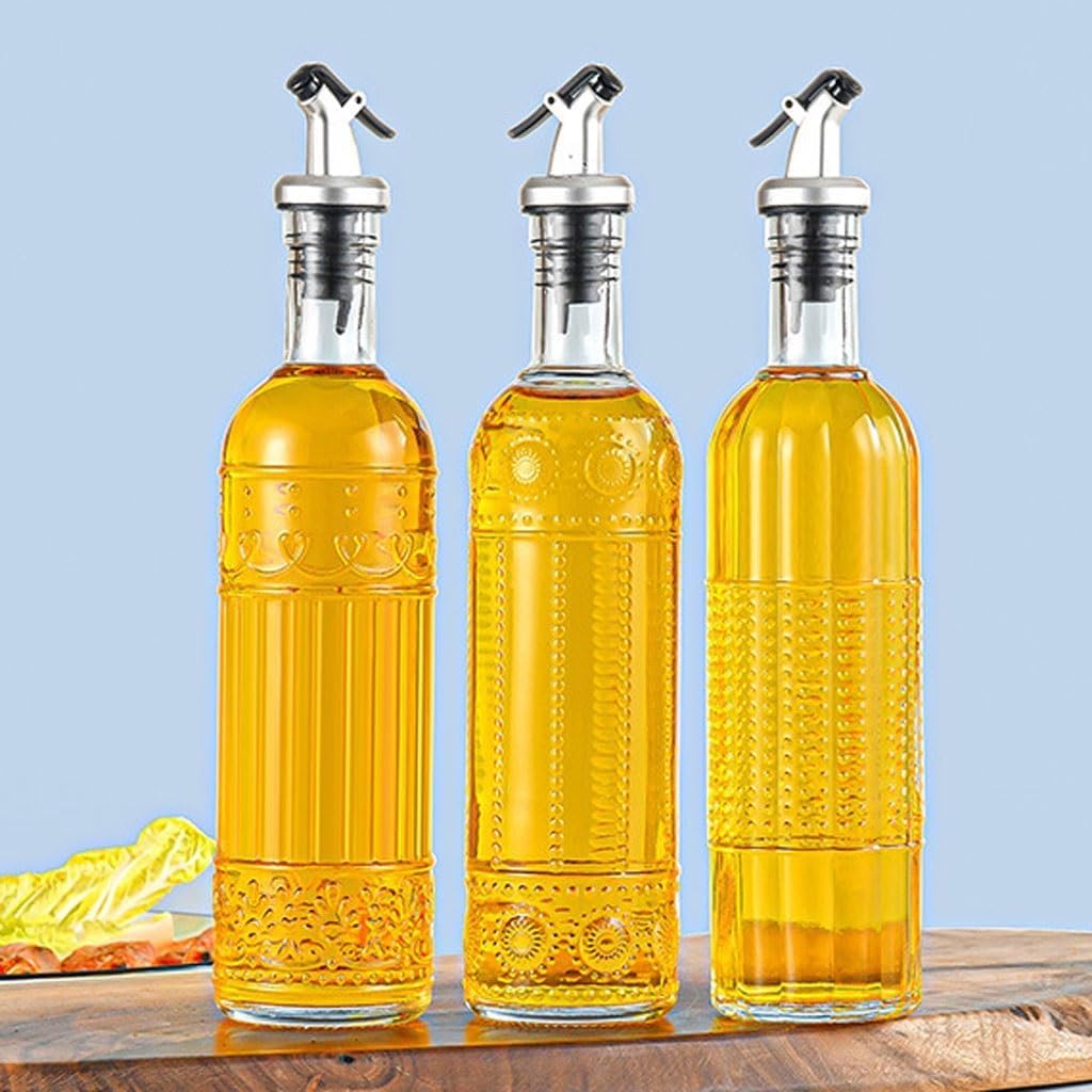 Contenitore in vetro per olio da cucina, barattolo sigillato per condimenti per salsa di soia, aceto, salsa di ostriche e olio di sesamo, perfetto per conservare condimenti e prodotti essenziali da