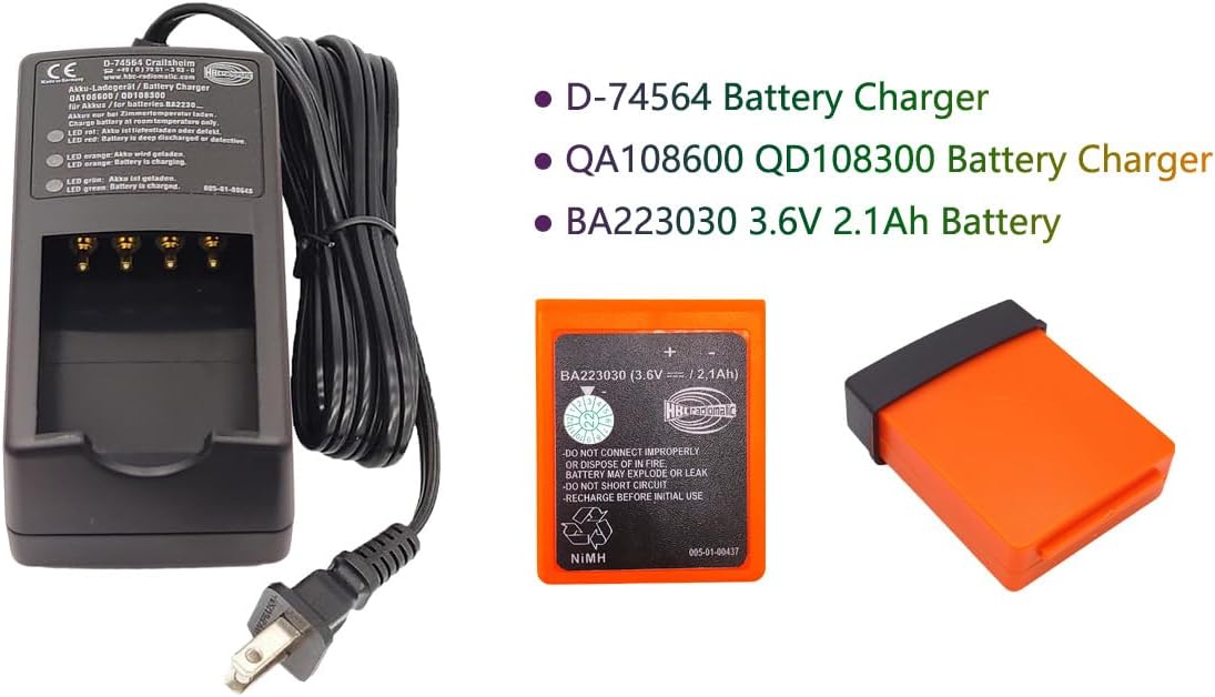 110V-220V QA108600 QD108300 BA223030 Battery Charger D-74564 for HBC Battery Charger Crane Remote Control Battery BA223030 Charger