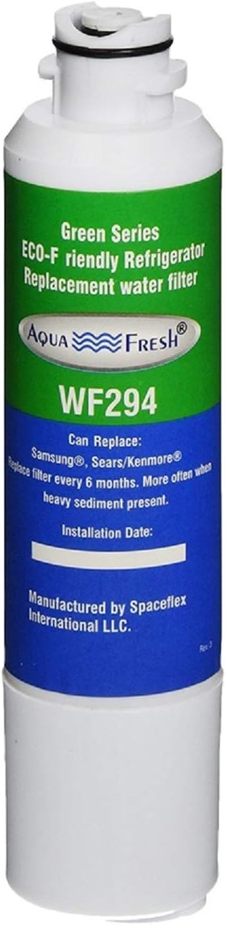 Aqua Fresh WF294 DA29-00020B Refrigerator Water Filter Replacement for Samsung DA29-00020A/B, HAF-CIN/EXP, RF28HFEDBSR, RF263BEAESR, RF263TEAESG, RF28HDEDBSR, HAF-CIN, RF4287HARS,RF4267HARS (1 Pack)